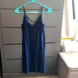 Blue Velvet Dress